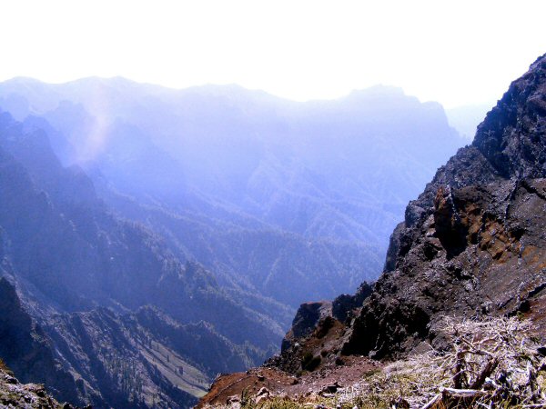 3 (4) Blick in die Caldera Taburiente