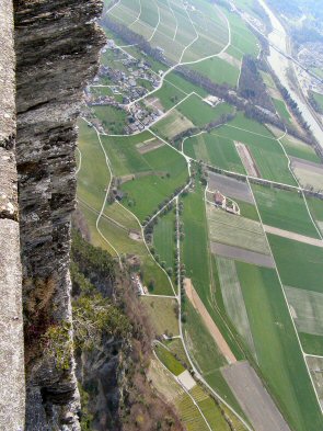 senkrechter Tiefblick